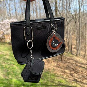 Vintage Coach Neoprene tote & key fob & bag charm (not Coach)